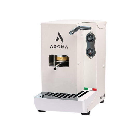 Aroma Kaffeemaschinen Plus Weiss – Espresso mit E.S.E.-Pads