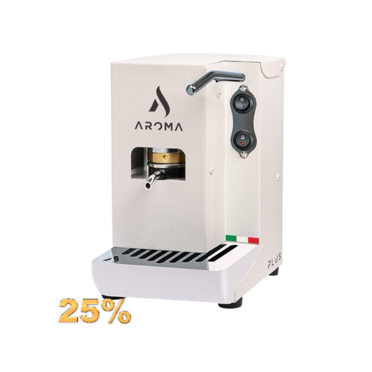 Aroma Kaffeemaschinen Plus Weiss – Espresso mit E.S.E.-Pads