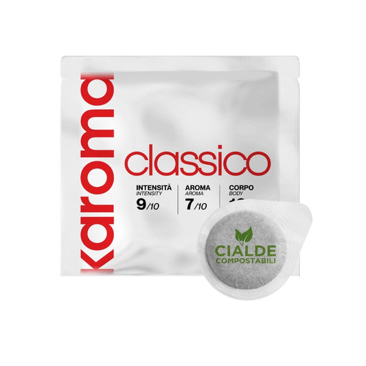 Caffè Karoma Classica – 150 E.S.E. Kaffeepads 44 mm