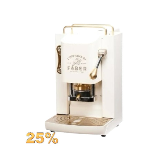 Faber Kaffeemaschine für Pads E.S.E - Pro Mini Deluxe Weiss