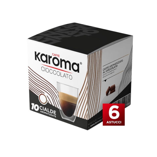 Karoma Caffè al Cioccolato – Cialde E.S.E. 44 mm Cubo 10x