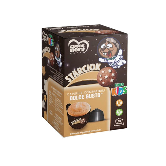 Cuore Nero – STARCIOK Schokoladengetränk – 10 Kompatible Dolce Gusto®