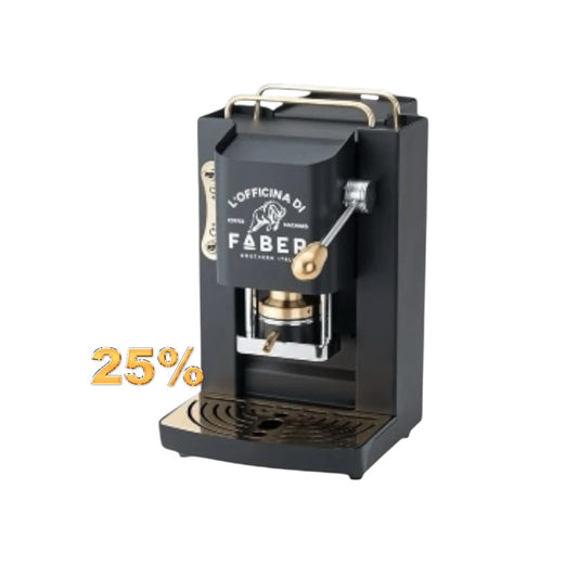 Faber Kaffeemaschine für Pads E.S.E - Pro Mini Deluxe Schwarz