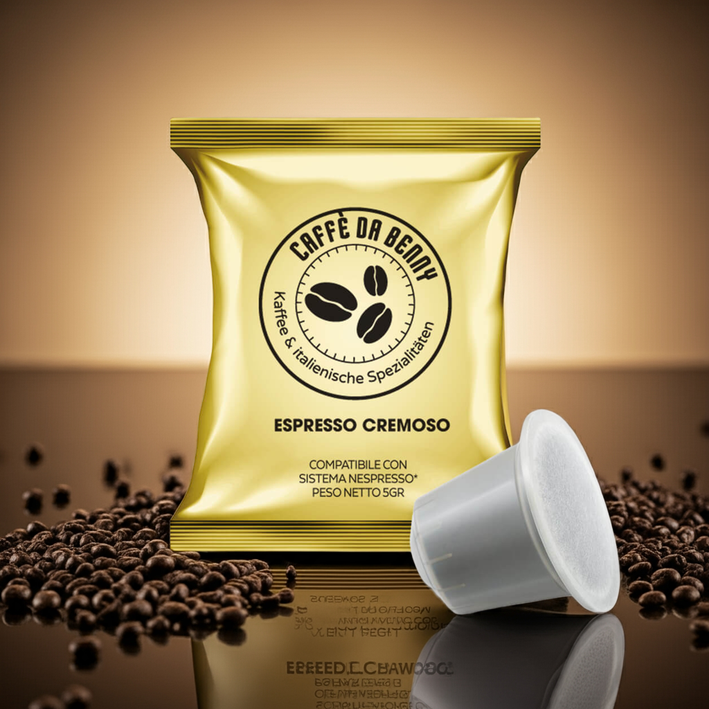 Espresso Cremoso Caffè da Benny – 100 Nespresso®-kompatible Kapseln