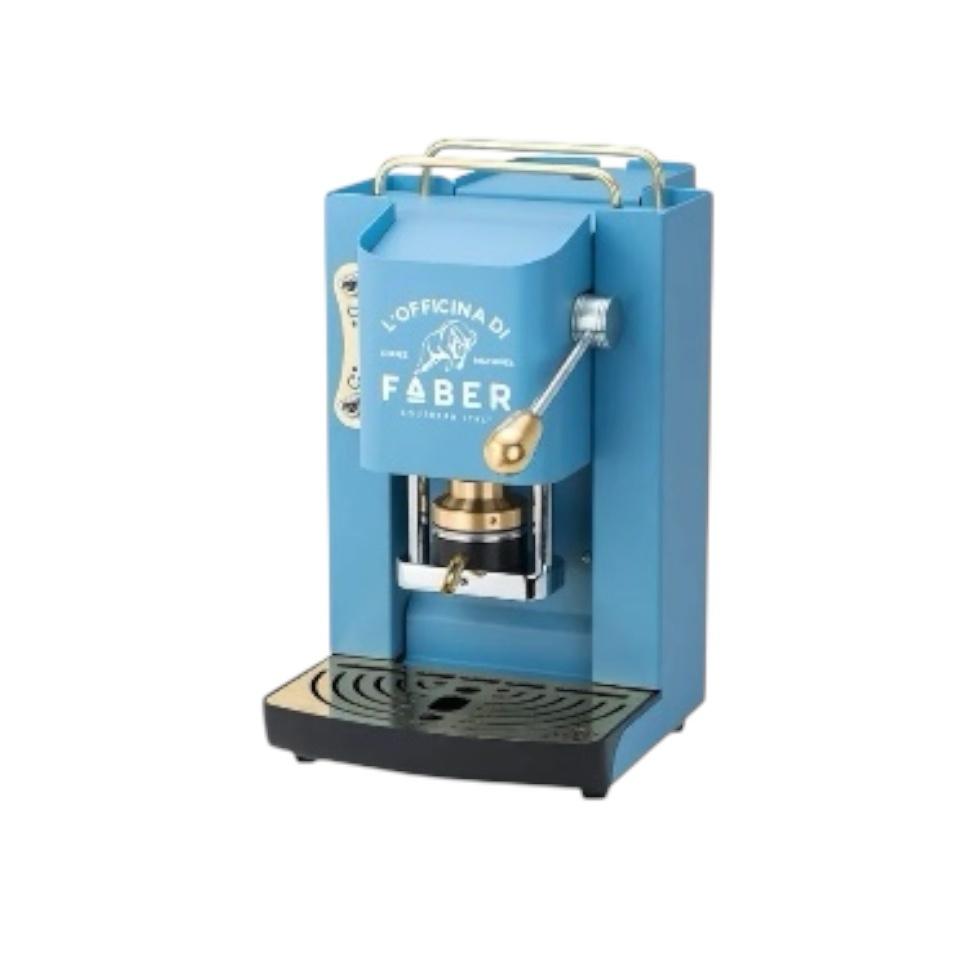 Faber Kaffeemaschine für Pads E.S.E - Pro Mini Deluxe Hell Blau
