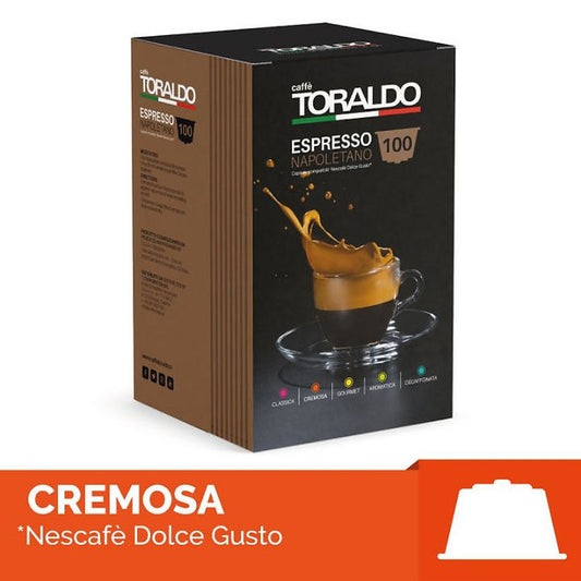 Toraldo 100 Kapseln Miscela Cremosa, Compatibles Dolce Gusto®