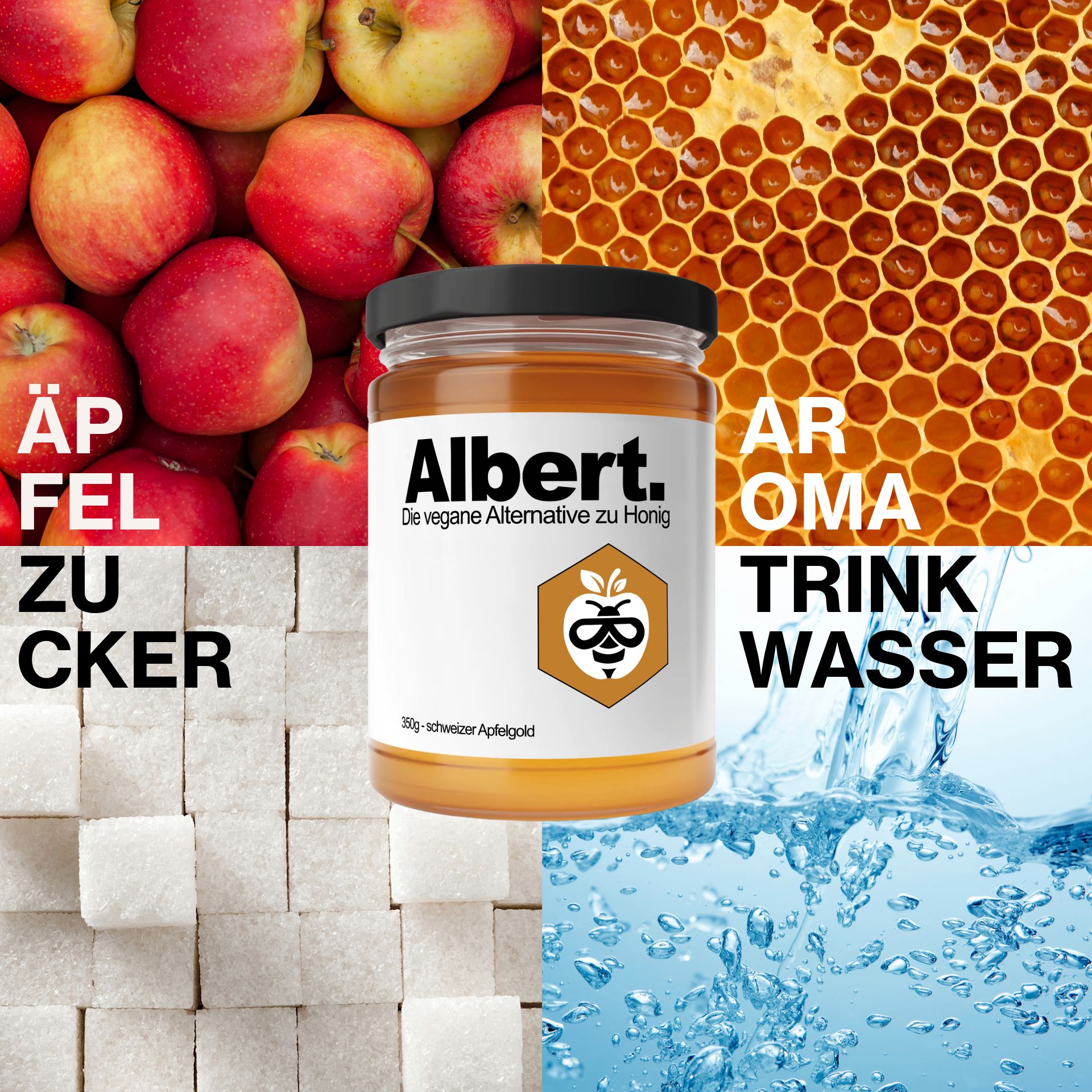 Albert. 350g – Alternativa Vegana al Miele – dalla Svizzera BeeAlbert